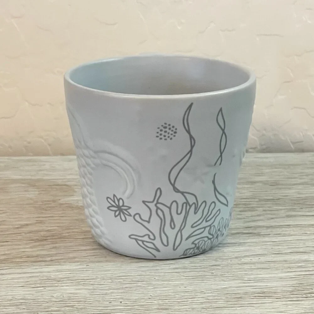 Starbucks Mermaid Tail Mug Cup Ocean Gray 2016